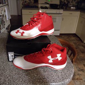 Under Armour Men's UA Ignite Mid ST CC Baseball Cleats, US 12, (1250045-611)